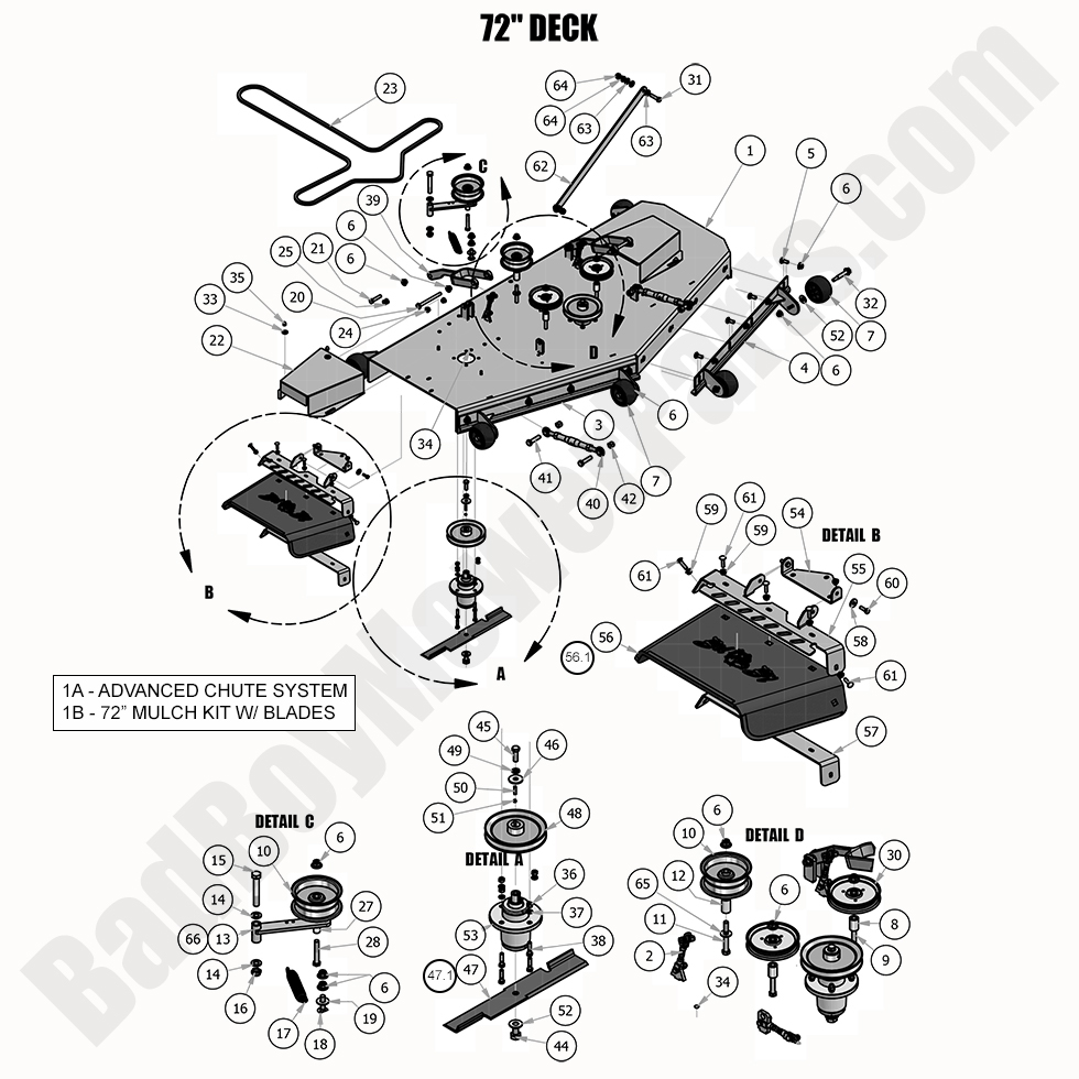 2020 Diesel - 1500cc - 72" Deck Assembly